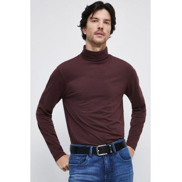 Medicine longsleeve barbati, culoarea bordo, neted