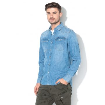 Camasa slim fit de denim