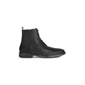 Geox pantofi copii Terence barbati, culoarea negru