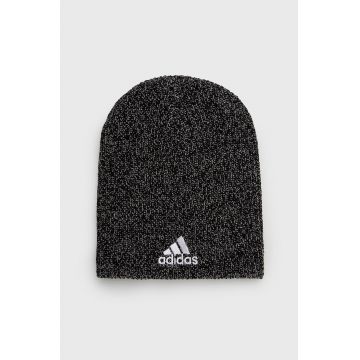 adidas caciula culoarea negru, din tesatura neteda