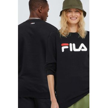 Fila bluza culoarea negru, cu imprimeu