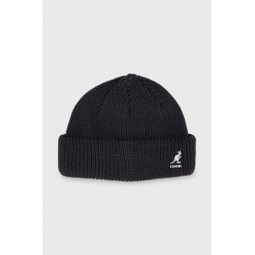 Kangol caciula culoarea gri, din tricot gros