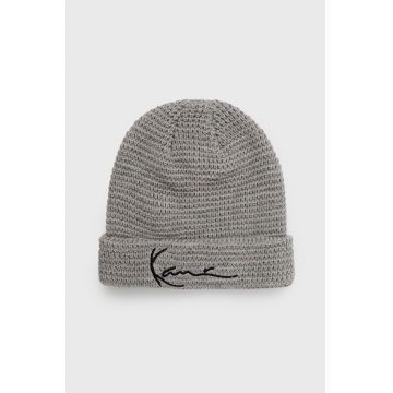Karl Kani caciula culoarea gri, din tricot gros