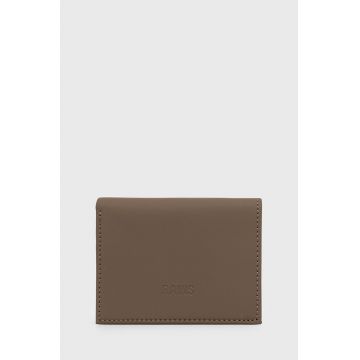 Rains portofel 16020 Folded Wallet culoarea maro
