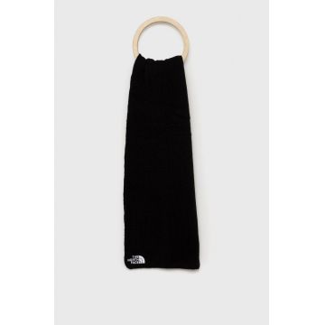 The North Face fular culoarea negru, neted