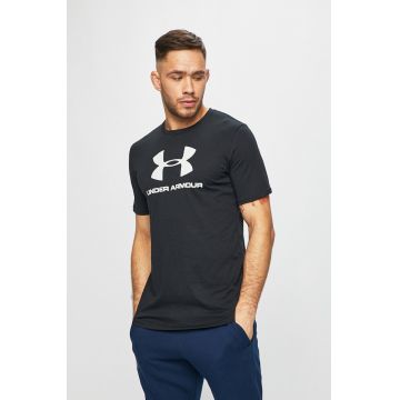 Under Armour tricou 1329590 culoarea negru, cu imprimeu 1329590-100