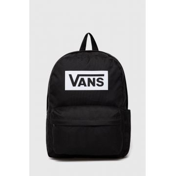 Vans rucsac culoarea negru, mare, cu imprimeu