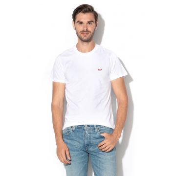 Tricou din bumbac cu logo brodat 56605