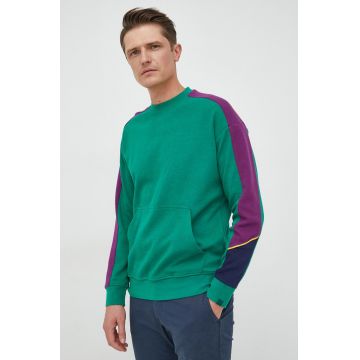 United Colors of Benetton bluza barbati, culoarea verde, modelator