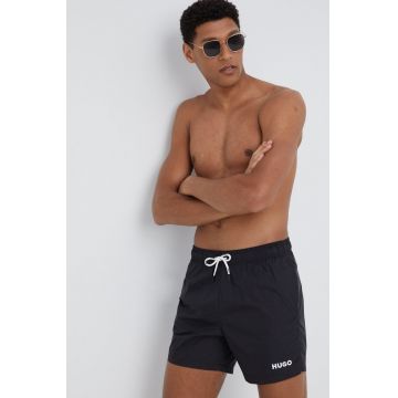 HUGO pantaloni scurti de baie culoarea negru