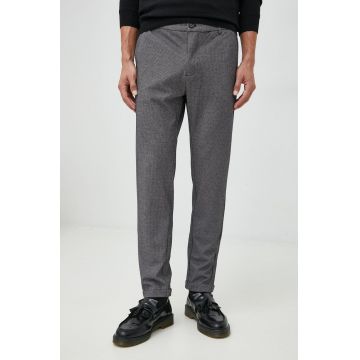 Lindbergh pantaloni barbati, culoarea negru, mulata