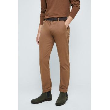 Medicine pantaloni barbati, culoarea maro, drept