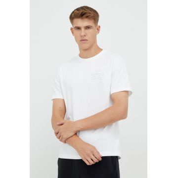 New Balance tricou din bumbac culoarea alb, cu imprimeu
