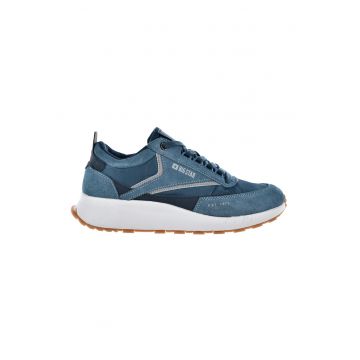 Pantofi sport cu insertii din piele intoarsa Pantofi sport cu insertii din piele intoarsa