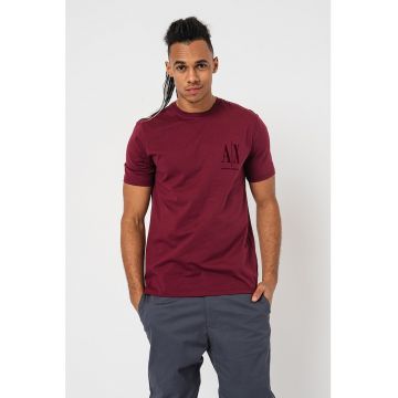 Tricou regular fit cu logo pe piept